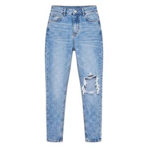 Missy Empire Womens/Ladies Washed Ripped Straight Leg Jeans / Denim